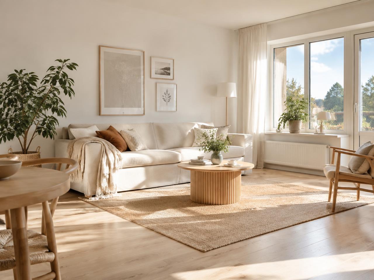 Living room redesigned by AI